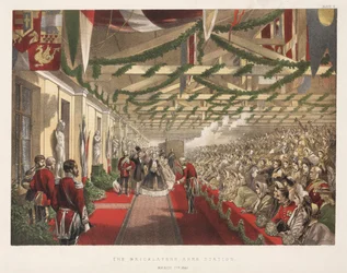 Die Ankunft von Prinzessin Alexandra am Bricklayers Arms Station, 7. März 1863
